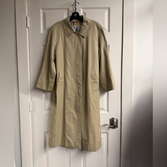 Burberry Jackets & Blazers - Burberrys England Long Trench Coat With Nova Check Pattern